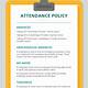 Company Attendance Policy Template