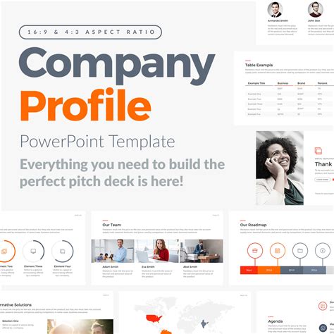 Company Profile Template Powerpoint