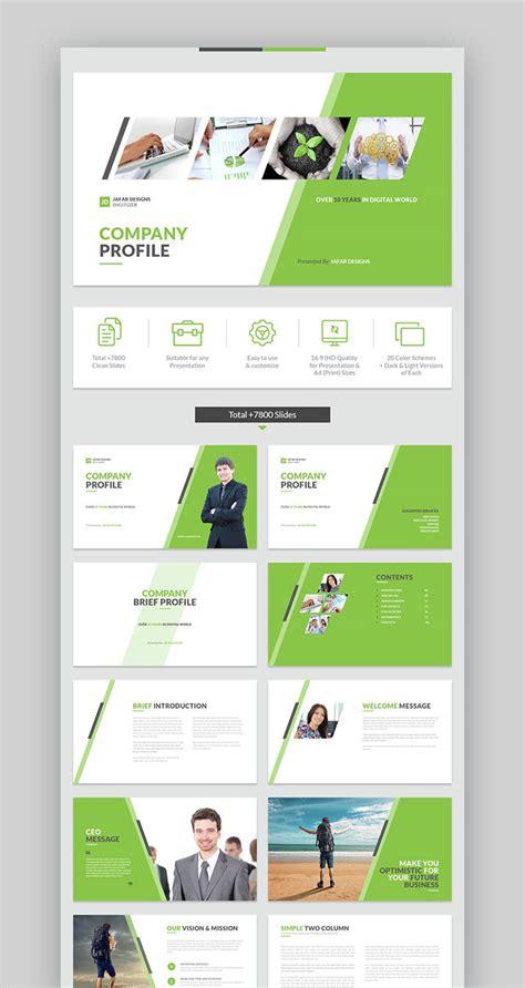 Company Profile Template Powerpoint Free Download