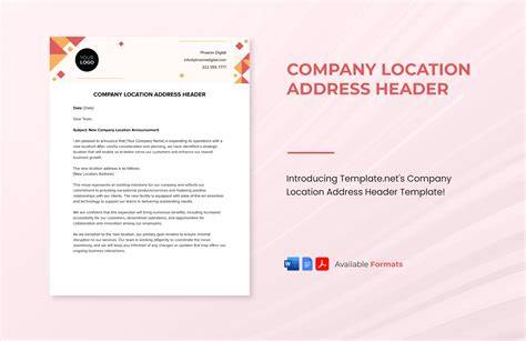 Company Name and Address