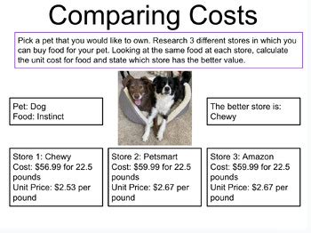 Comparing Costs