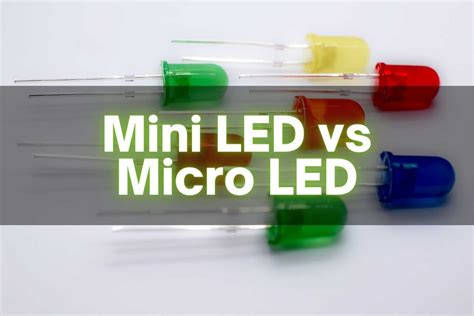 Comparison: micro-LED vs. mini-LED
