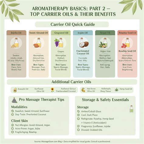 Comparison Table: Key Oils and Their Benefits