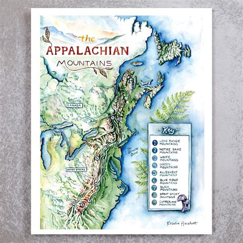 Appalachian Mountains On A Map