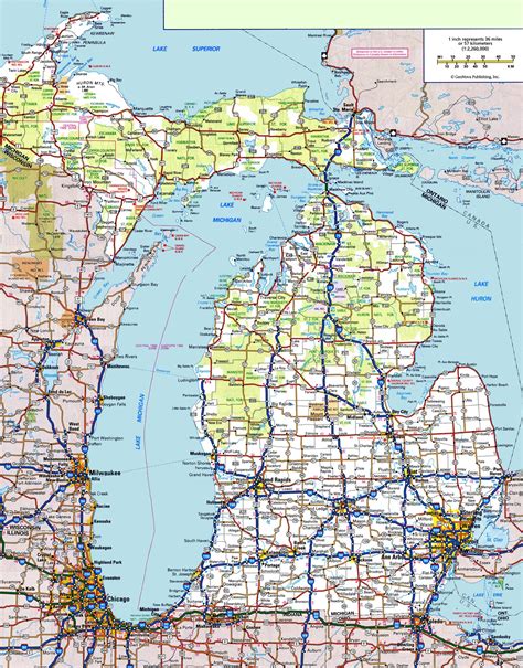 comparison of MAP with other project management methodologies using a county map of Michigan with cities