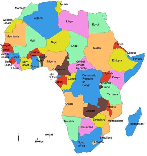 Map of Africa comparing project management methodologies
