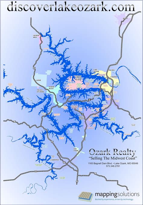 Comparison of MAP with Other Project Management Methodologies Lake of the Ozarks Map