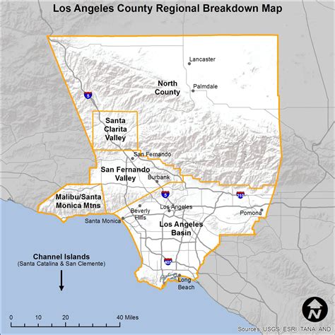Los Angeles County Cities Map