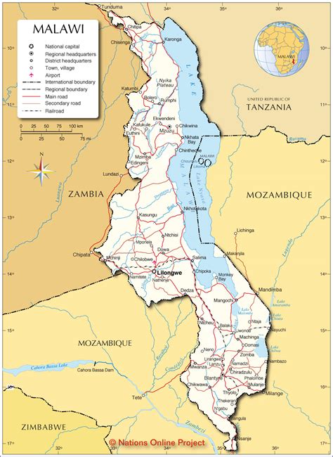 Comparison of MAP with other project management methodologies Map Of Malawi In Africa