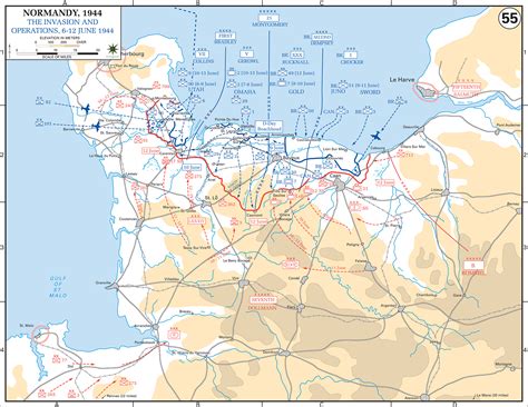 Map of Normandy Invasion