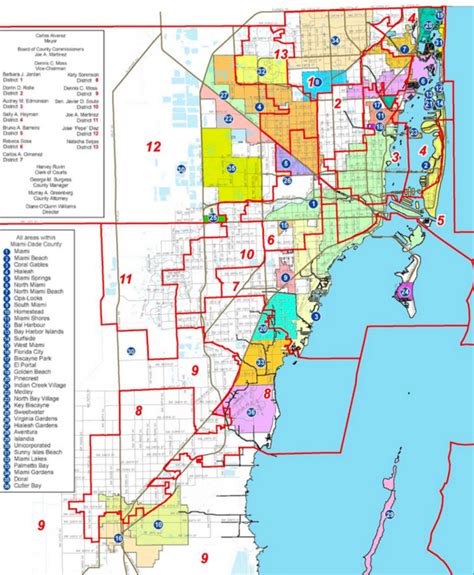 Map of Miami Dade with Zip Codes