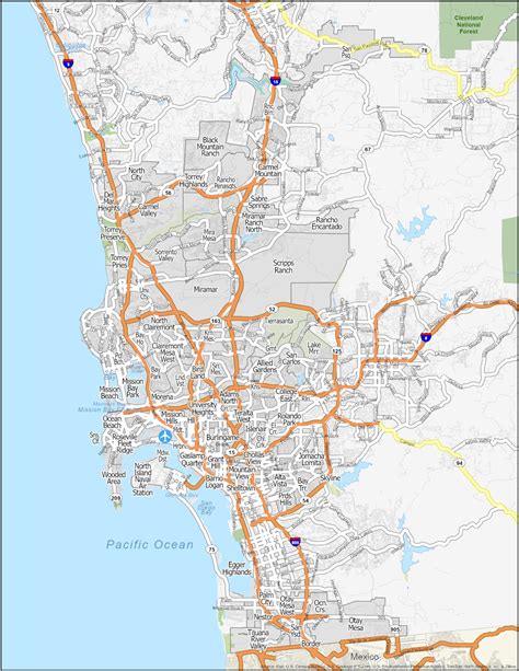 Comparison of MAP with other project management methodologies Neighborhood Map Of San Diego