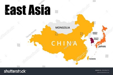 Political Map of East Asia