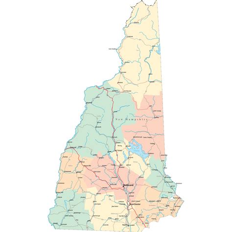 Road Map Of New Hampshire