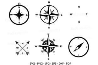 Download Compass, Compass Rose Silhouette Crafts