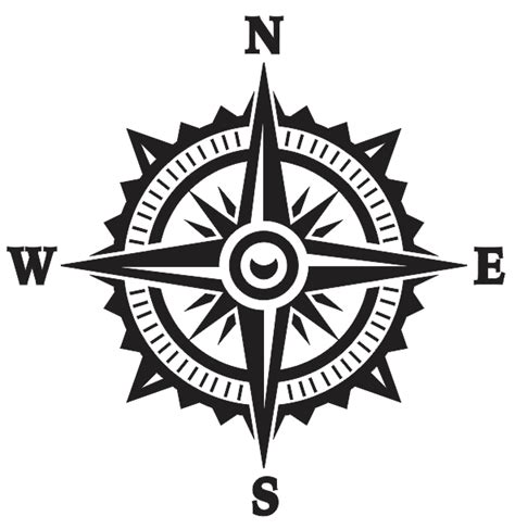 Download Compass, Compass Rose Silhouette Files DXF Files