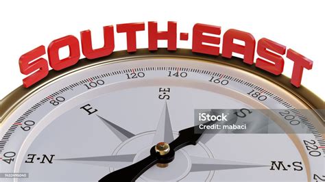 Compass pointing to southeast