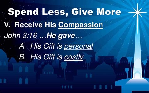Compassion in Action: Take Less and Give More