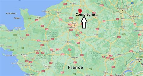 CARTE DE COMPIèGNE Situation géographique et population de Compiègne