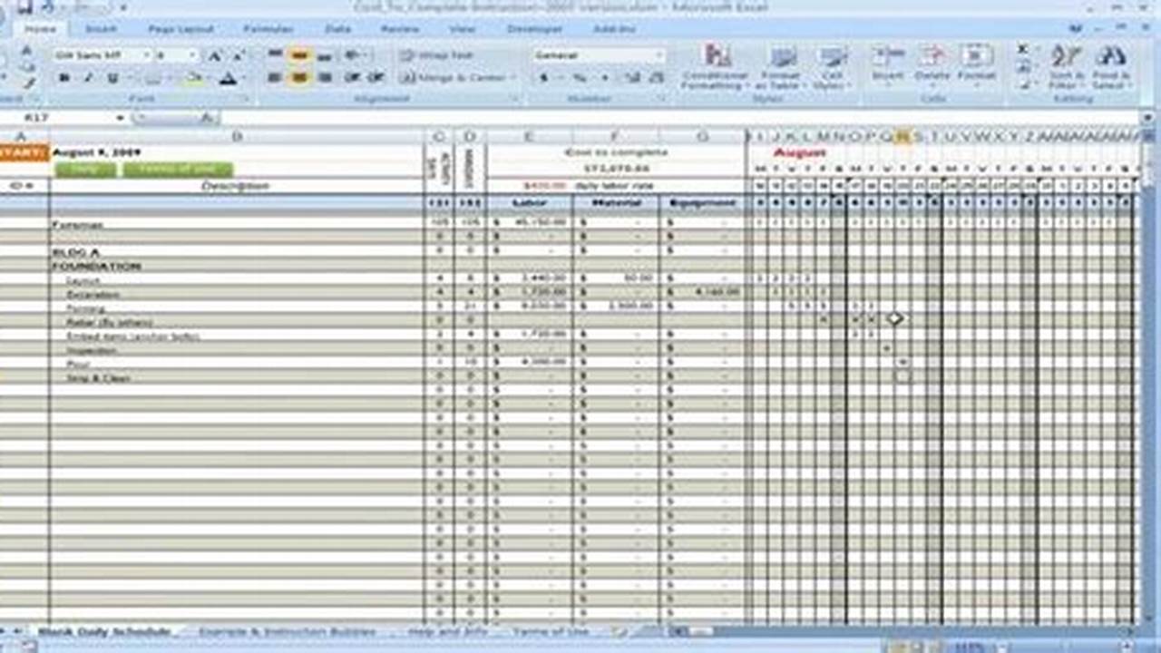 Complete, Excel Templates
