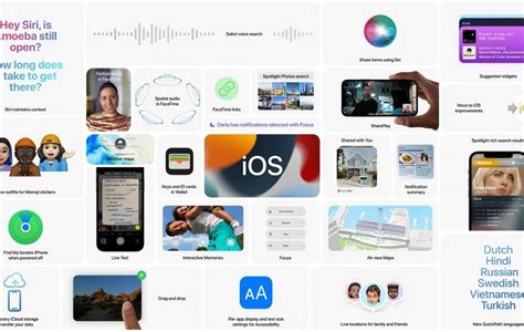 Complete iOS 15 features list