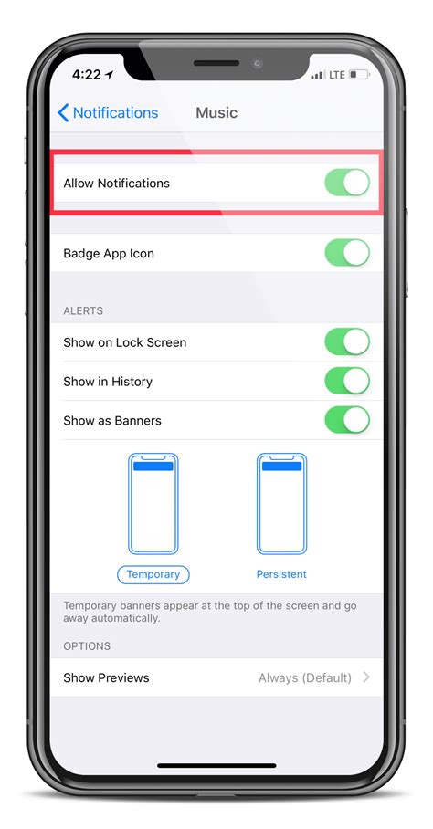 Completely Turn off Music App Notifications on iOS