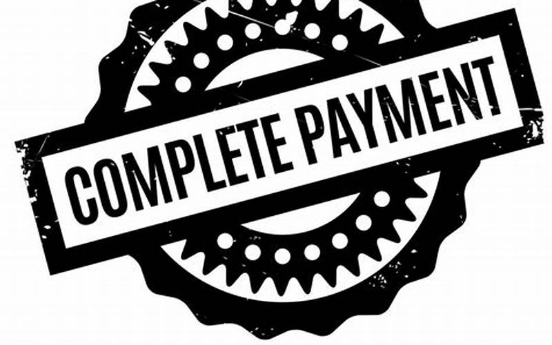 Completing The Payment