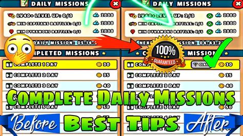 Completing Daily Challenges and Missions