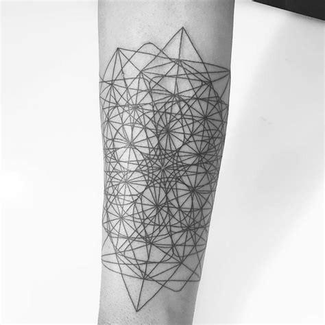 Complex Geometry Tattoo on Shoulder Best Tattoo Ideas