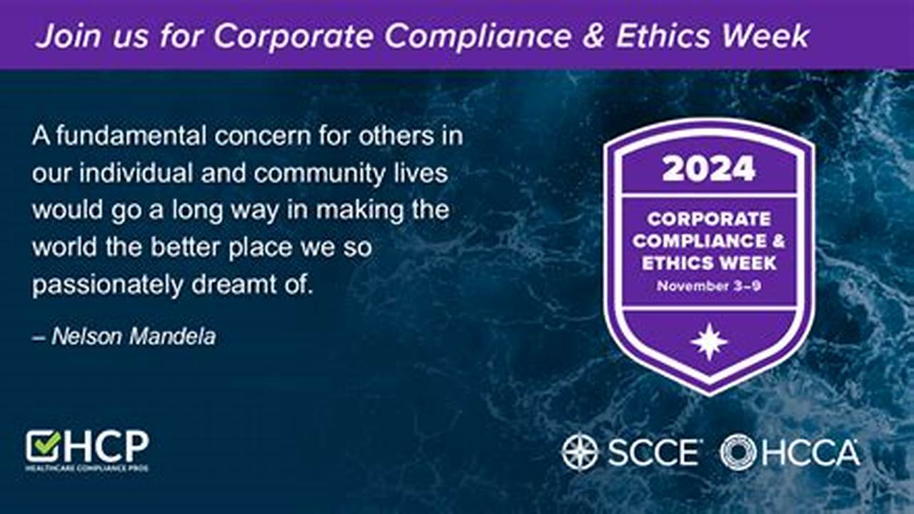 Compliance And Ethics Week 2024 Syllabus