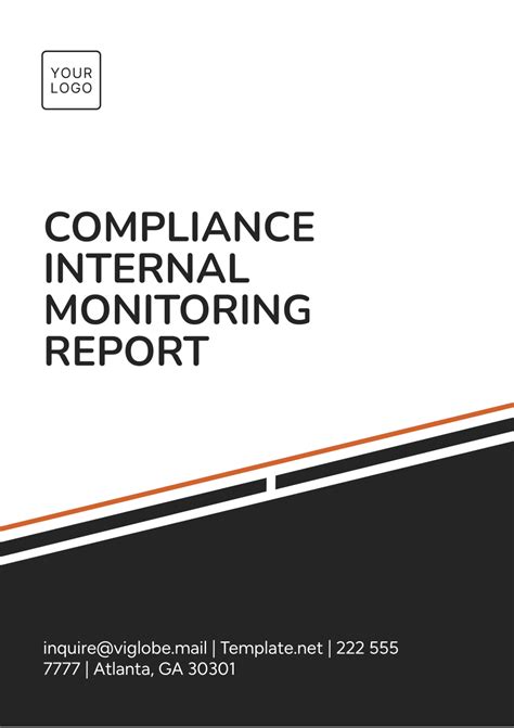 Compliance Monitoring Report Template