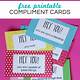 Compliment Cards Printable