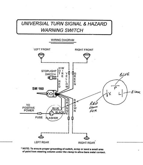 Components and Connections in Turn Signal Wiring Diagram