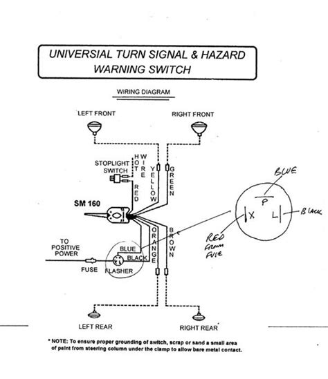 Components and Connections in Turn Signal Wiring Diagram