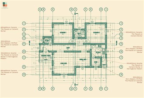 Components of Floor Plan Working Drawing