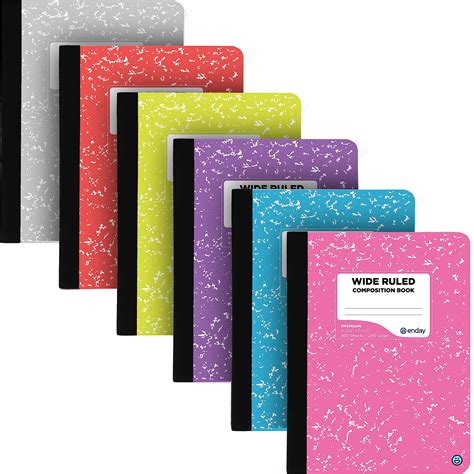 Composition Book Colored Papers