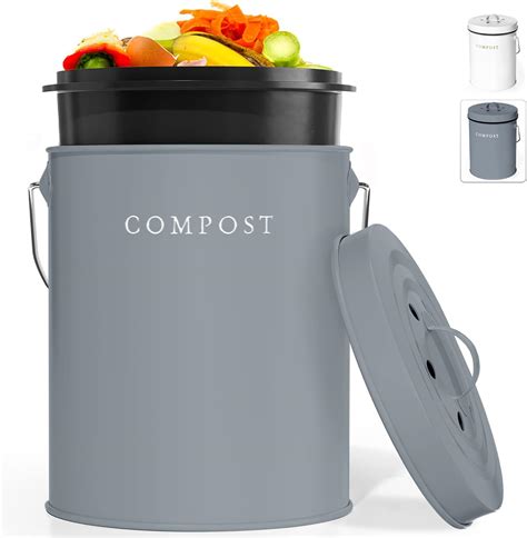 KitchenCraft PedalOperated Mini Kitchen Compost Bin, 3 Litres (5.25 Pints) Amazon.co.uk