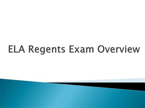 ELA Regents Exam Overview