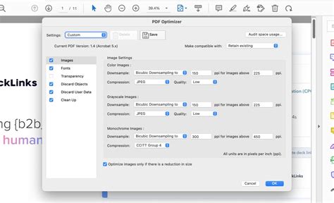 Compress the PDF Using Acrobat Reader