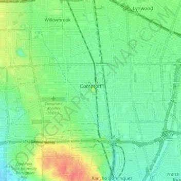 Elevation of Compton,US Elevation Map, Topography, Contour