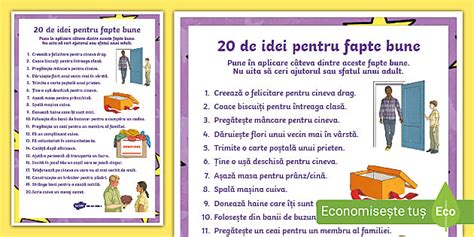 Compunere Despre Fapte Bune