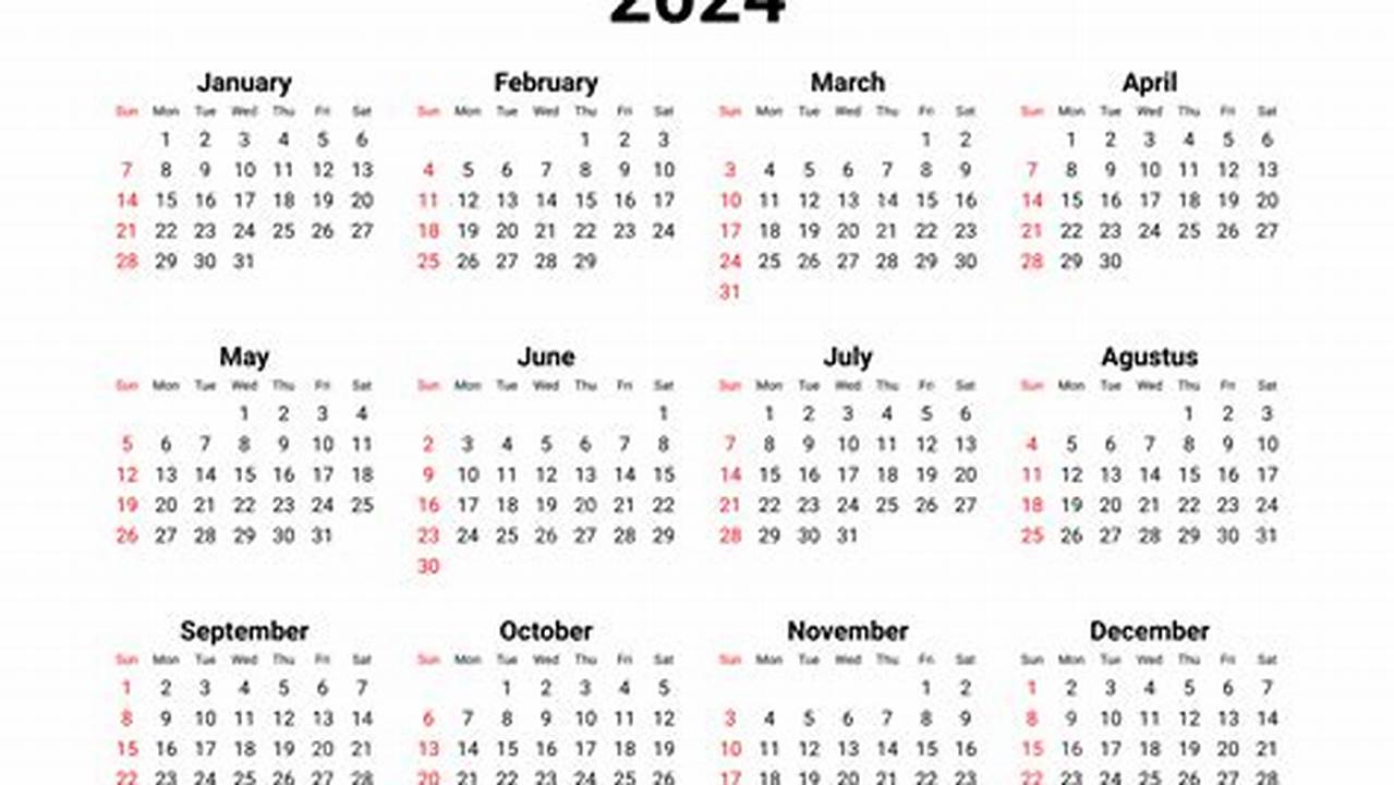Computer Calendar 2024