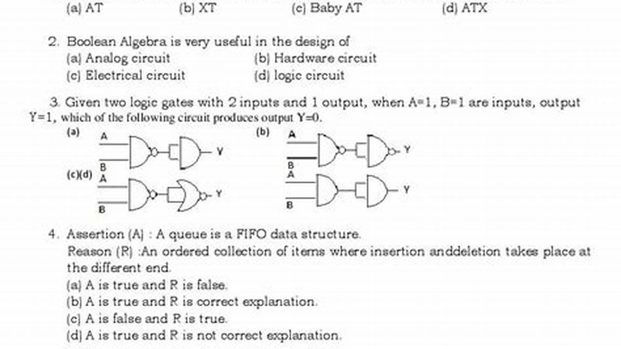 Computer Science Model Paper 2024