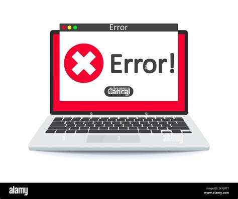 Computer Displaying Error Message