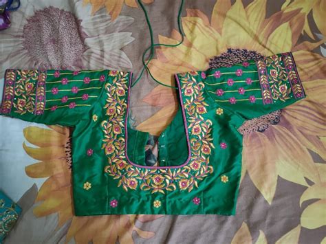Computer Embroidery Work Blouse Designs