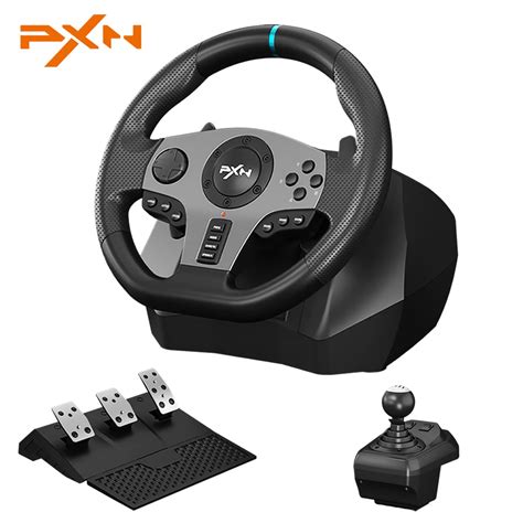 Computer Game Steering Wheel Pedals