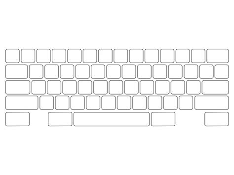 Computer Keyboard Printable Template