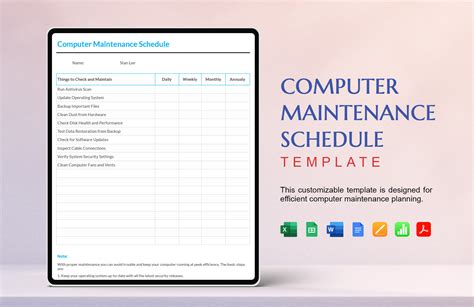 Daily Computer Maintenance Schedule Images Amashusho
