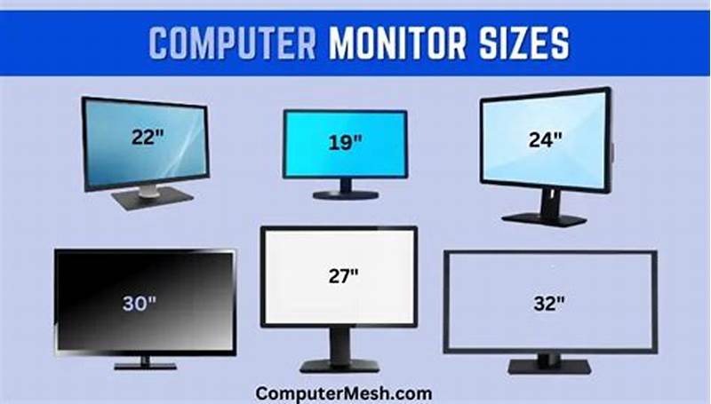 Computer Monitor Size Chart