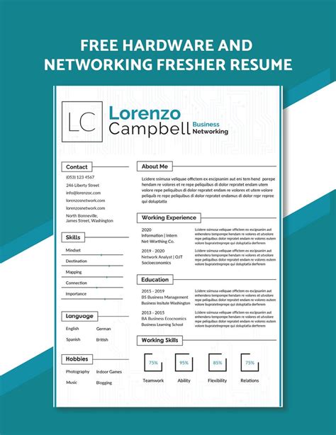 Computer Networking Resume Template